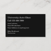 自動ガラス修理サービス 名刺 (裏面)