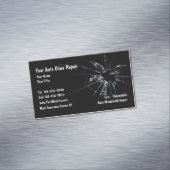 自動ガラス修理磁気ビジネスカード新規 マグネット名刺 (インサイチュ)