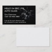 自動ガラス名刺 名刺 (正面/裏面)