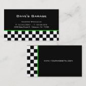 自動ガレージの名刺の競争の緑 名刺 (正面/裏面)