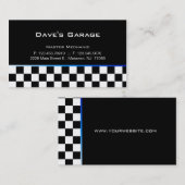 自動ガレージの名刺の競争の青い勾配 名刺 (正面/裏面)