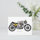 自動クラシック二輪車用葉書 ポストカード (スタンド正面)