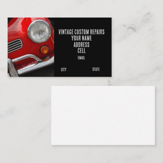 自動クラシック 名刺 (正面/裏面)