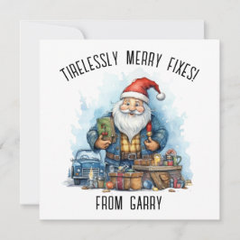 自動クリスマスカードのパーソナライズ整備士 シーズンカード