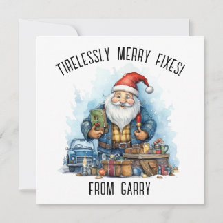 自動クリスマスカードのパーソナライズ整備士 シーズンカード