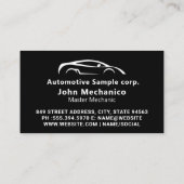 自動クリーニング自動修復の詳細 名刺 (裏面)