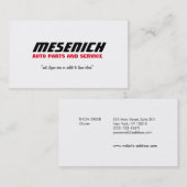 自動クール修はっきりした理自動車 名刺 (正面/裏面)