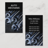 自動クール整備士シンプル名刺 名刺 (正面/裏面)