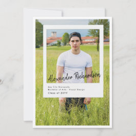 自動グラフ化スナップショット | 5写真卒業パーティー 招待状