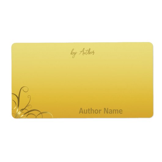 自動グラフ化作家金ゴールド旋回ラベル ラベル (正面)