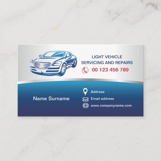 自動サービスの名刺 名刺 (正面)