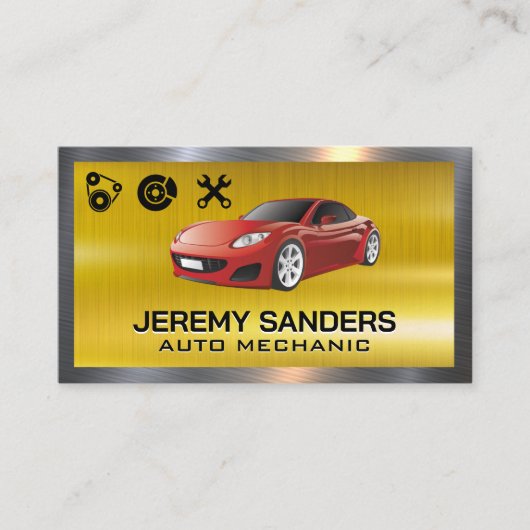 自動サービスアイコン |整備士 名刺 (正面)