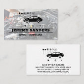 自動サービスロゴ | エンジンベイ名刺 名刺 (正面/裏面)