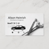 自動サービス図 |レンチ |整備士 名刺 (正面)