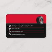 自動サービス |モダン | 名刺 (裏面)