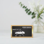 自動サービス |図 |メタリック縁ど 名刺 (スタンド正面)