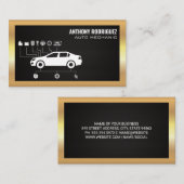 自動サービス |図 |メタリック縁ど 名刺 (正面/裏面)