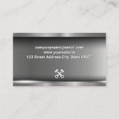 自動サービス | 整備士と保守 名刺 (裏面)