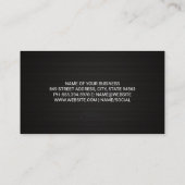 自動サービス |白い自動車 名刺 (裏面)