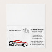 自動サービス | 自動車販売店 | 自動車部品 名刺 (外部フラット)