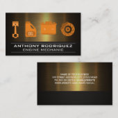 自動ショップアイコン |自動車の修理 名刺 (正面/裏面)