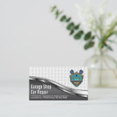 自動ショップ | 自動車修理 | 整備士 名刺 (スタンド正面)