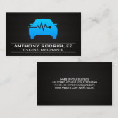 自動ショップ | 車のモニターロゴ 名刺 (正面/裏面)