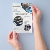 自動シンプル詳細清掃サービス事業 チラシ (ハンドル)