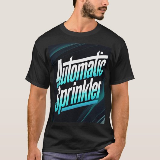 自動スプリンクラー Tシャツ (正面)
