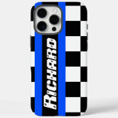 自動スポーツ市松模様にフラグのパターン名 Case-Mate iPhoneケース (裏面)