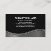 自動スポーツ金ゴールドロゴ | 金属波 名刺 (裏面)