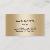 自動ディテリング金ゴールド5スターモダンカー清掃 名刺 (裏面)