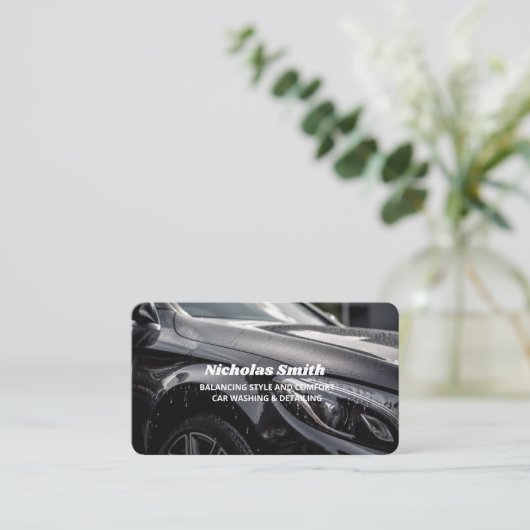 自動ディテリング 名刺 (スタンド正面)