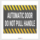 自動ドアのハンドルを引かない シール (シート)