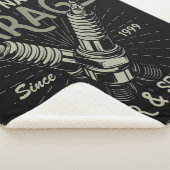 自動パーソナライズされた整備士ガレージレトロスパークプラグ シェルパブランケット (3/4)