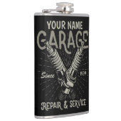 自動パーソナライズされた整備士ガレージレトロスパークプラグ フラスク (右)