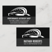 自動パーツのロゴ |パフォーマンス 名刺 (正面/裏面)
