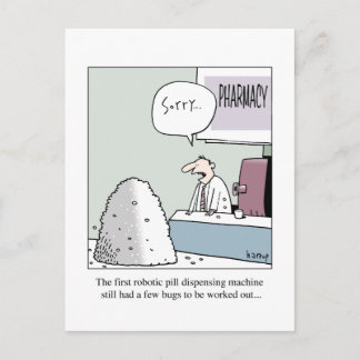 自動ピルディスペンサーカード ポストカード