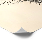 自動ファイヤーアーム1938特許芸術オールドピーパー ポスター (角)