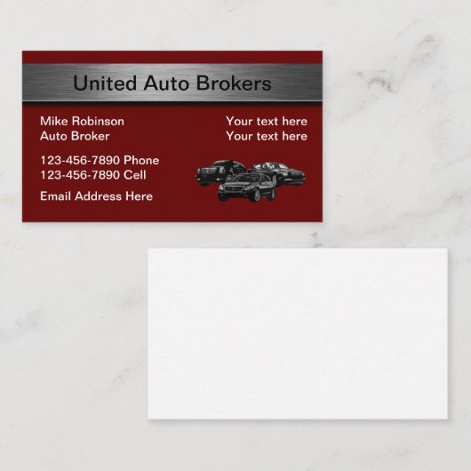 自動ブモダンローカ 名刺 (正面/裏面)