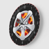 自動ホイール1壁時計オプション ラージ壁時計 (傾斜)