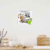 自動ポスター付きおもしろい狩り ポスター (キッチン)