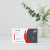 自動モダンガラス修理名刺 名刺 (スタンド正面)