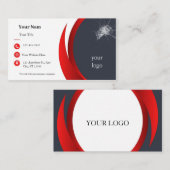 自動モダンガラス修理名刺 名刺 (正面/裏面)