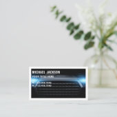 自動モダン詳細/青い名刺の修復 名刺 (スタンド正面)