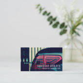 自動モダン車販売店 名刺 (スタンド正面)