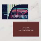自動モダン車販売店 名刺 (正面/裏面)