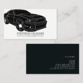 自動モダン車販売店 名刺 (正面/裏面)
