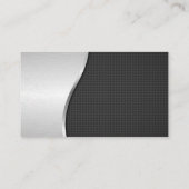 自動レンチ整備士ロゴ | メタリック 名刺 (裏面)