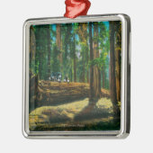 自動ログインの巨大な森林、レッドウッド メタルオーナメント (左)